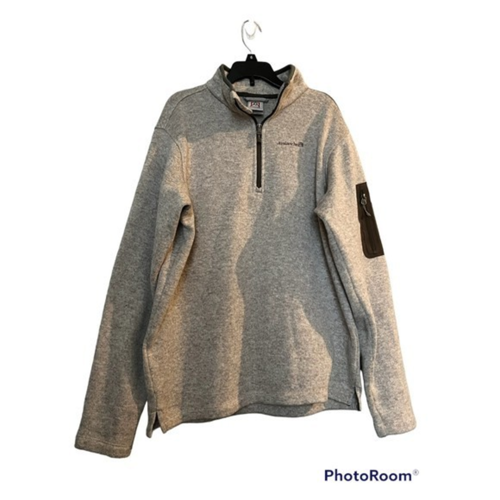 Avalanche quarter‎ zip Pullover sweater beige size M